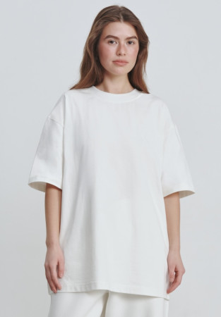 Футболка straight oversize "comfort era" молочна CABANCHI x Konova